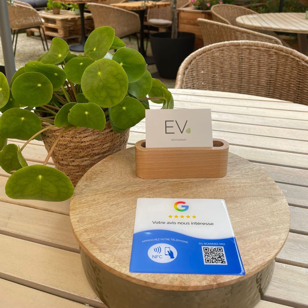 Plaque Google Avis - Restaurant EV Nancy